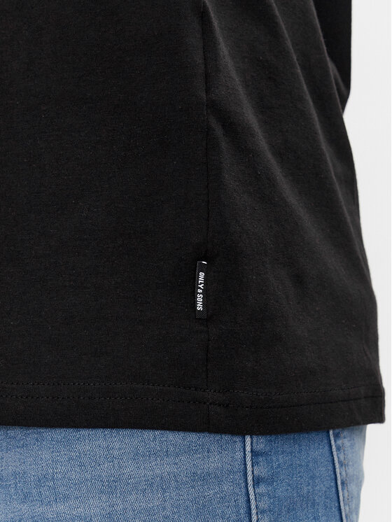 Only & Sons Only & Sons T-Shirt Lenny 22028593 Czarny Regular Fit