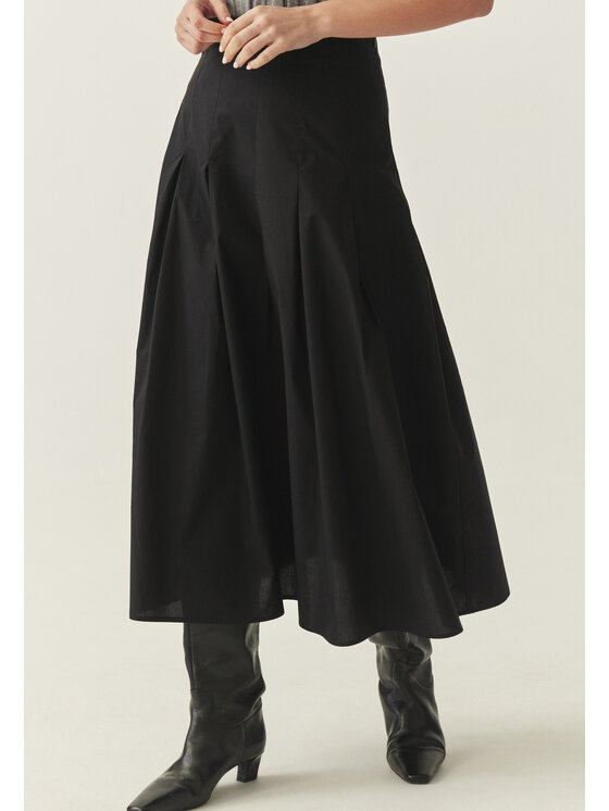 TATUUM Tatuum Midi sukně PLANOKA Černá Classic Fit