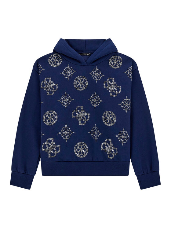 Guess Guess Bluză J5BQ09 KCKF2 Bleumarin Relaxed Fit
