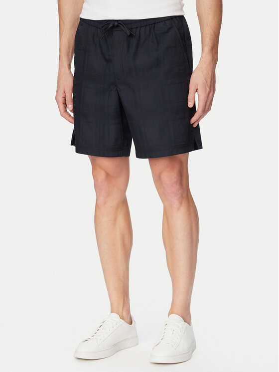 BOSS Pantalon scurți din material Sandrew 50559371 Bleumarin Regular Fit