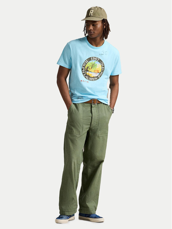 Polo Ralph Lauren Polo Ralph Lauren T-shirt 710958253001 Svijetloplava Classic Fit