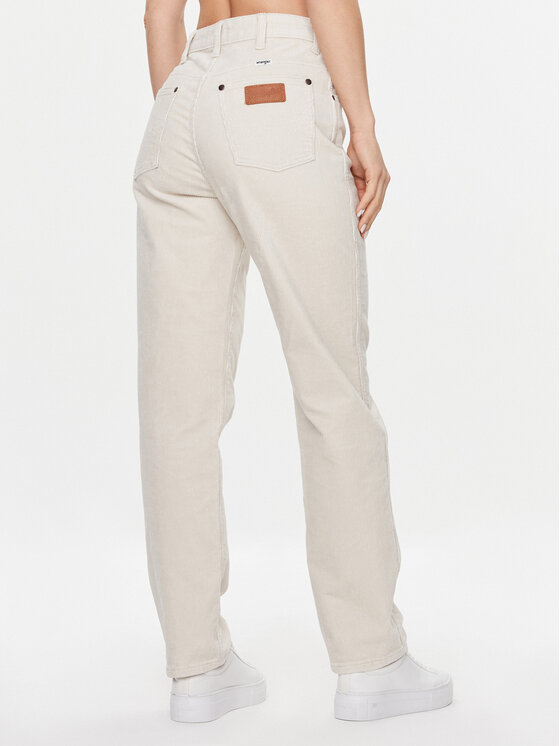 Wrangler Wrangler Jeans Mom Stright 112342871 Weiß Regular Fit