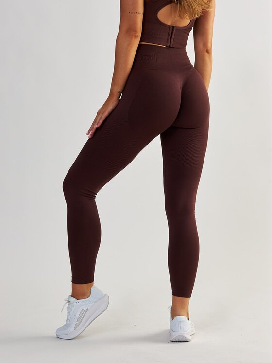 Legginsy BeShaped, Rozmiar L, Brązowe, Modelujące Body Boost