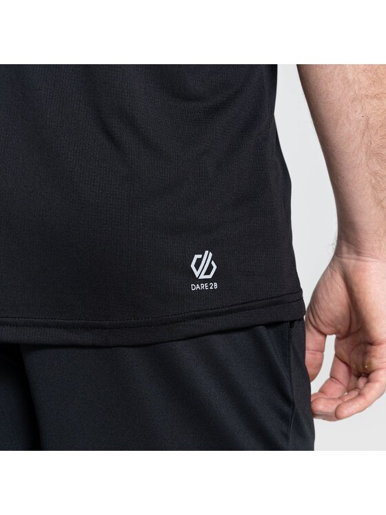 Dare2B Dare2B T-Shirt Accelerate Czarny Short Fit