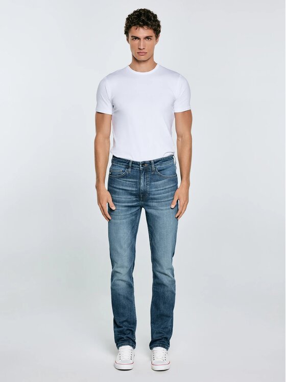 BIG STAR BIG STAR Jeansy TERRY_HIGH_WAIST_329 Niebieski Slim Fit