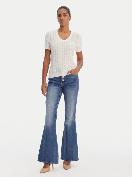 Fracomina Fracomina Maglione FR26ST7031K547R9 Écru Regular Fit