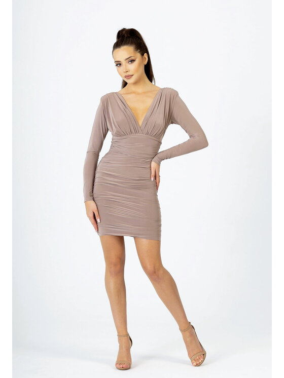 Aurora Aurora Večerní šaty Adria cappuccino Béžová Feminine Fit