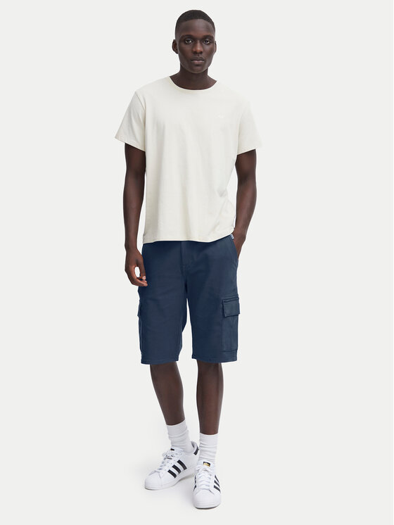 Blend Blend Šortky z materiálu 20716437 Tmavomodrá Regular Fit