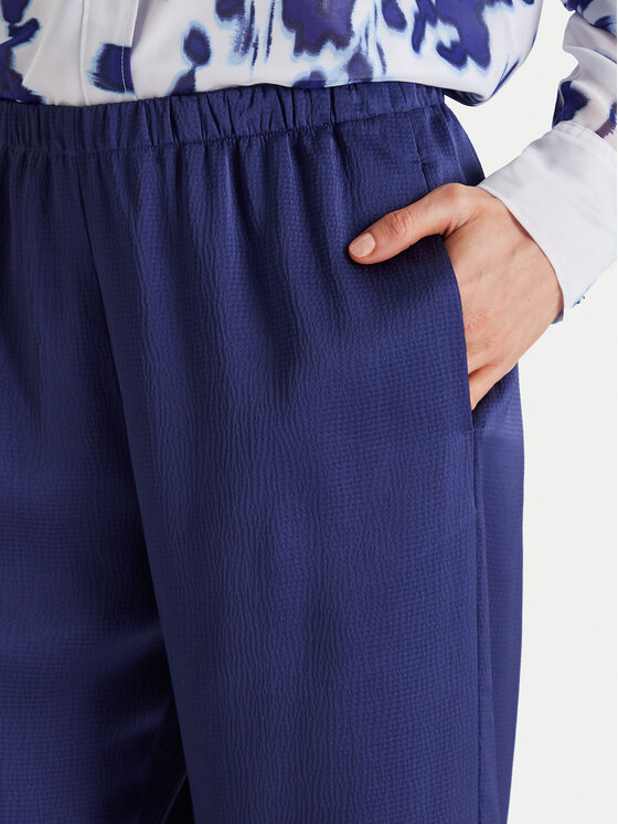 Calvin Klein Calvin Klein Pantaloni din material LV044F611G Bleumarin Regular Fit