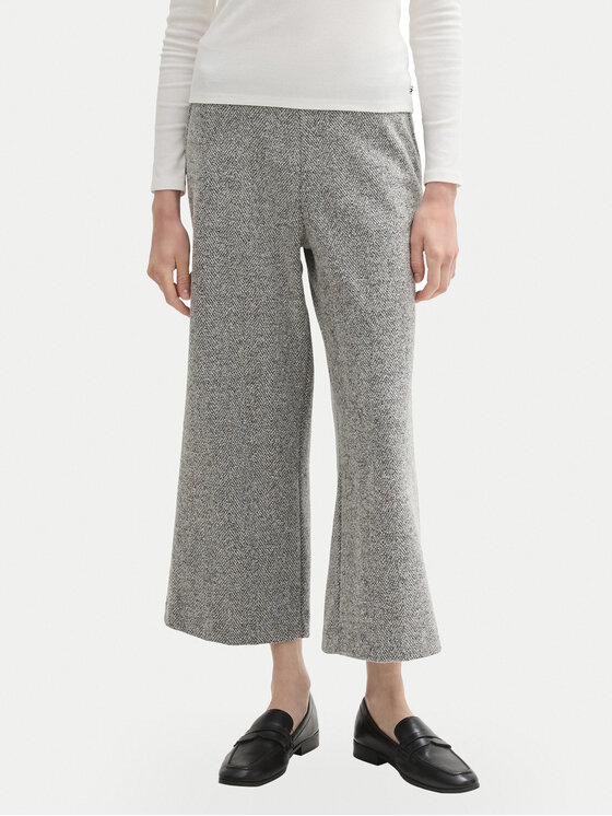 Tom Tailor Pantaloni culotte 1044270 Grigio Relaxed Fit, taglia : 44_28