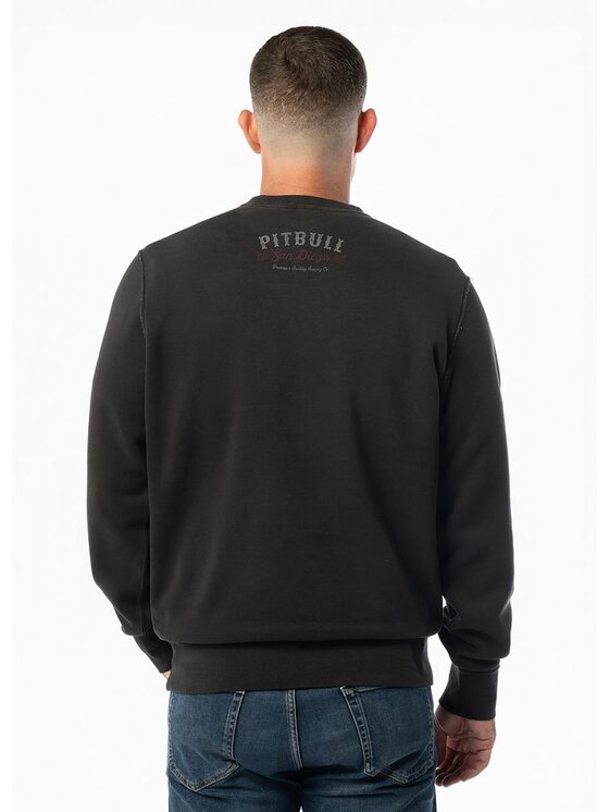 PITBULL PITBULL Bluza Washed STRENGHT & RESPECT Szary Regular Fit