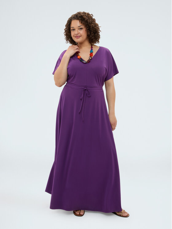 Fiorella Rubino Fiorella Rubino Sukienka wieczorowa 7002L001300N029 Fioletowy A-Line Fit