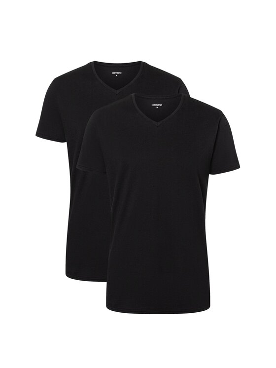 Camano Camano T-Shirt 25086 Czarny Slim Fit