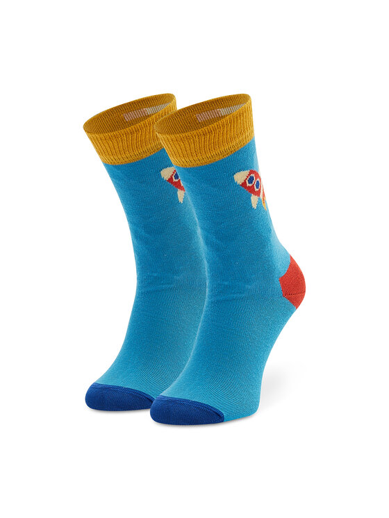 Șosete Lungi pentru Copii Happy Socks KROK01-6000 Albastru