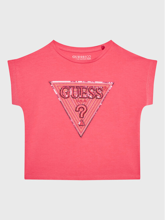 Guess Majica K3GI07 K6YW1 Roza Boxy Fit