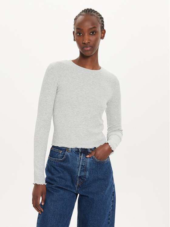 Brave Soul Brave Soul Μπλουζάκι LLT-624CATHY Γκρι Regular Fit