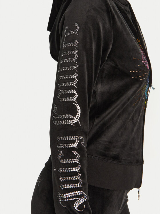 Juicy Couture Juicy Couture Felpa Scared Heart JCBAS224816 Nero Slim Fit