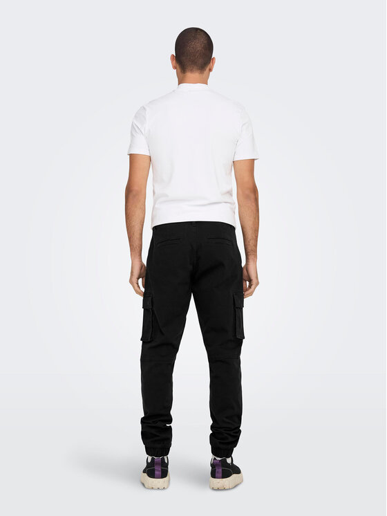 Only & Sons Only & Sons Hlače 22016687 Crna Tapered Fit