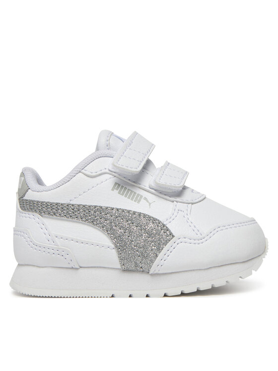 Dziecięce Sneakersy Puma, Rozmiar 25, Białe, St Runner V4 Sl Glitter V Inf 401592 01