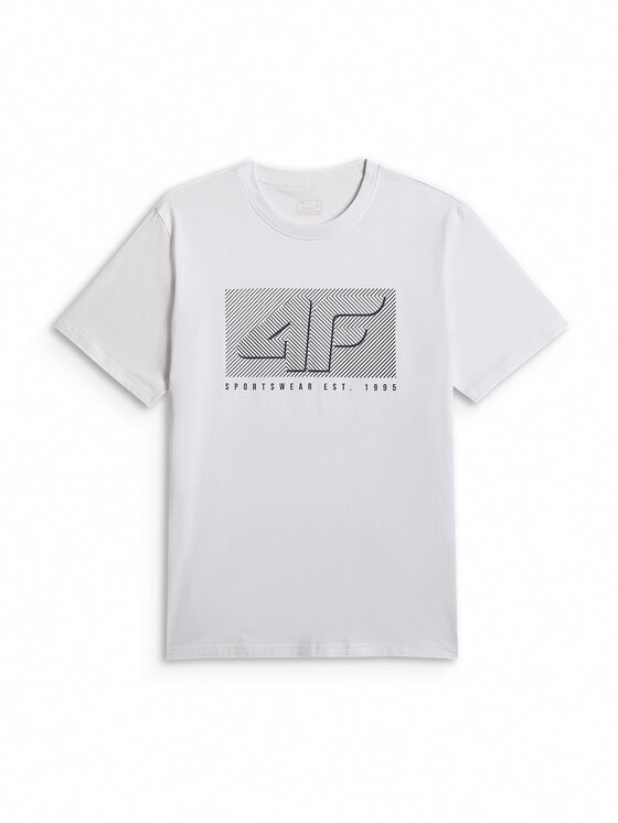 4F 4F T-Shirt COMMERCIAL 12 Biały Regular Fit
