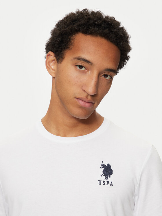 U.S. Polo Assn. U.S. Polo Assn. Marškinėliai MUP3311 Balta Slim Fit
