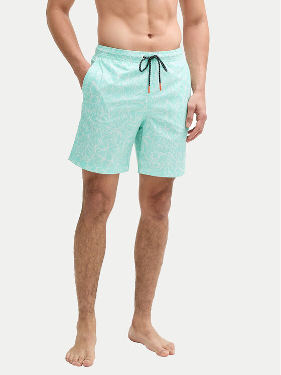 Tom Tailor Tom Tailor Úszónadrág 1045070 Zöld Regular Fit