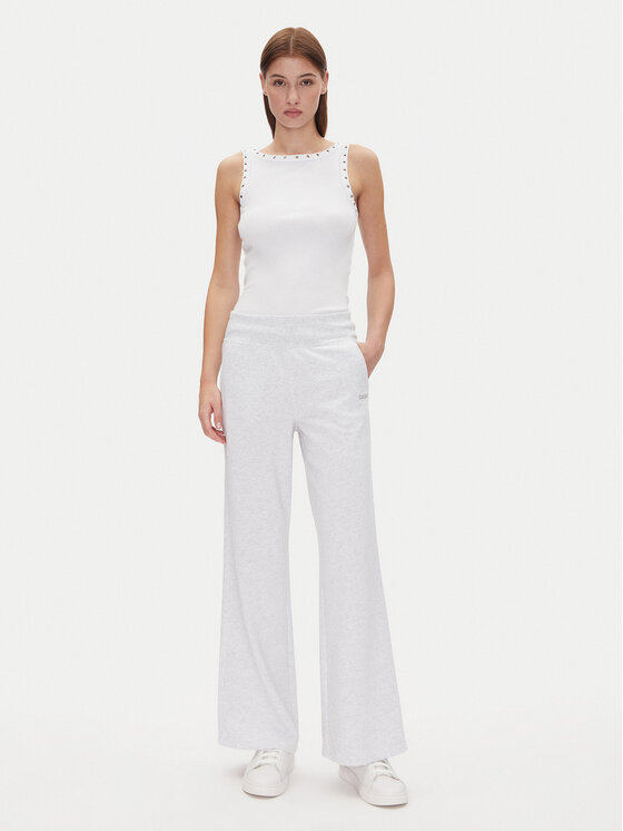 DKNY Sport DKNY Sport Jogginghose DP5P3601 Weiß Regular Fit