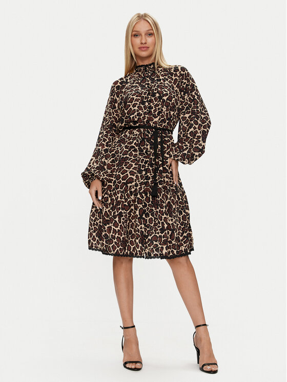 REPLAY Replay Ежедневна рокля W9113 .000.74994 Кафяв Loose Fit
