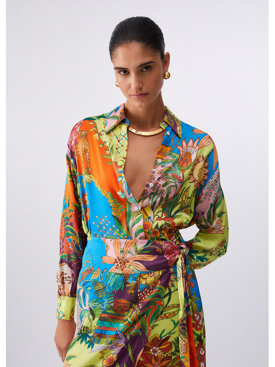 Liu Jo Liu Jo Camicia WA6485T471AP9363 Viola Regular Fit