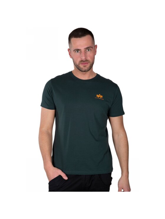 Alpha Industries Alpha Industries T-Shirt AI.188505-353 Zielony Basic Fit