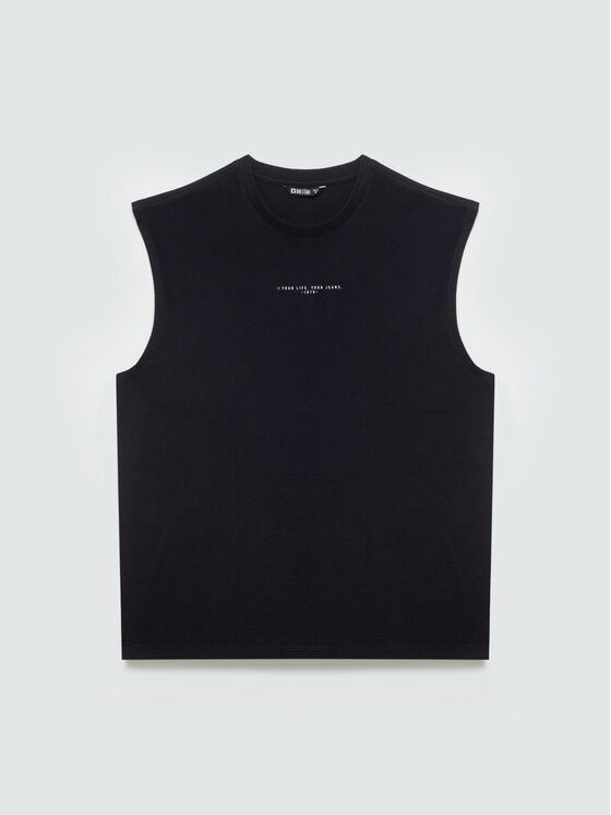 BIG STAR BIG STAR Tank top IRRER Czarny Comfort Fit