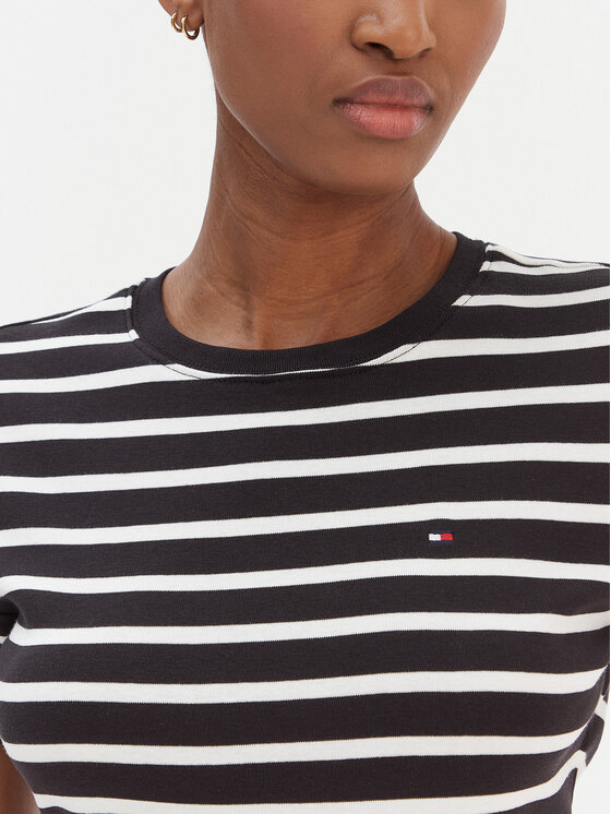 Tommy Hilfiger Tommy Hilfiger Tricou New Cody WW0WW40587 Negru Slim Fit