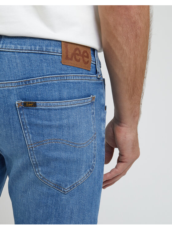 Lee Lee Jeansy DAREN ZIP FLY Niebieski Straight Fit
