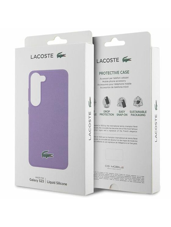 Lacoste Lacoste Etui na telefon S23 Fioletowy