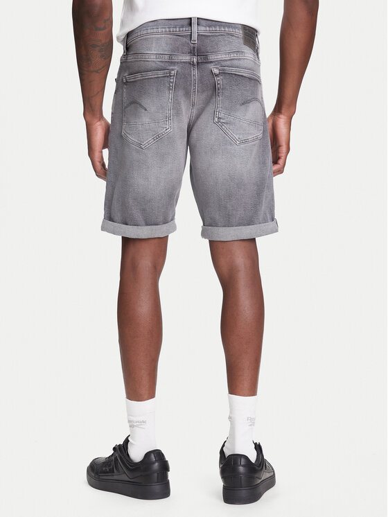 G-Star Raw G-Star Raw Дънкови шорти 3301 D10481-D535 Сив Slim Fit