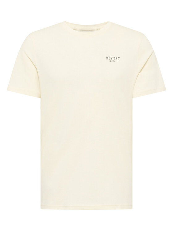 Mustang Mustang T-shirt AUSTIN Beige Straight Fit