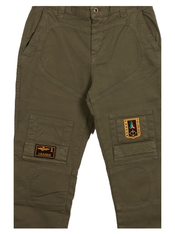 Aeronautica Militare Aeronautica Militare Pantaloni di tessuto Anti-G Verde Regular Fit