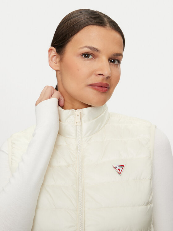 Guess Jeans Guess Jeans Bodywarmer W4YN11 WG922 Écru Regular Fit
