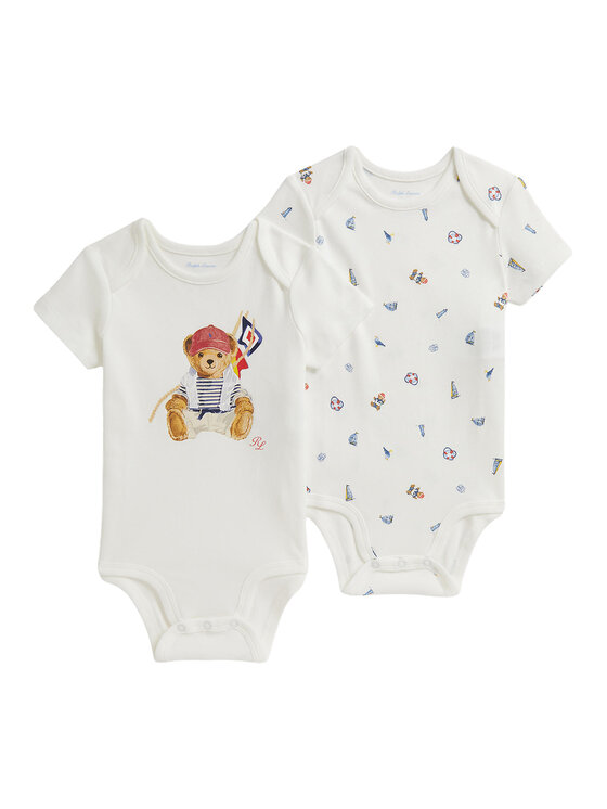 Polo Ralph Lauren Polo Ralph Lauren Súprava detských body 320B14078001 Biela