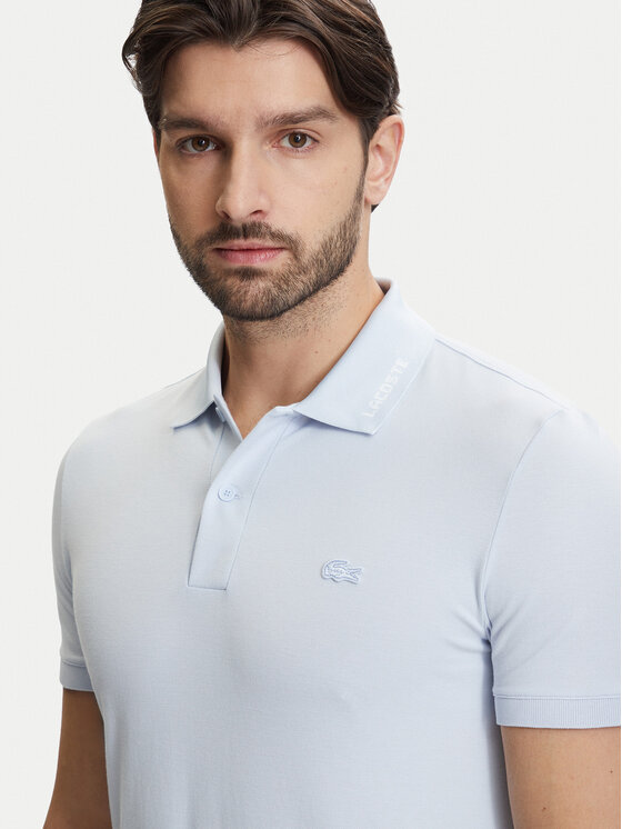 Lacoste Lacoste Polo marškinėliai PH5056 Žydra Slim Fit