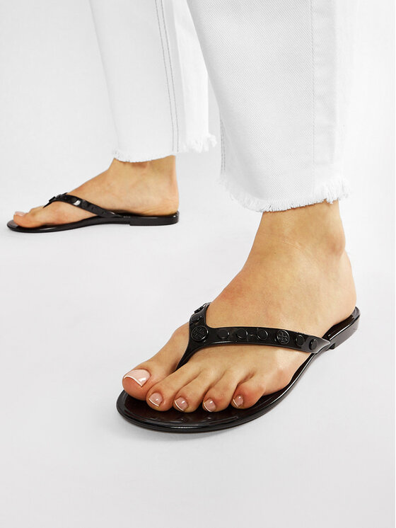 Tory Burch Tory Burch Infradito Studded Jelly 76555 Nero