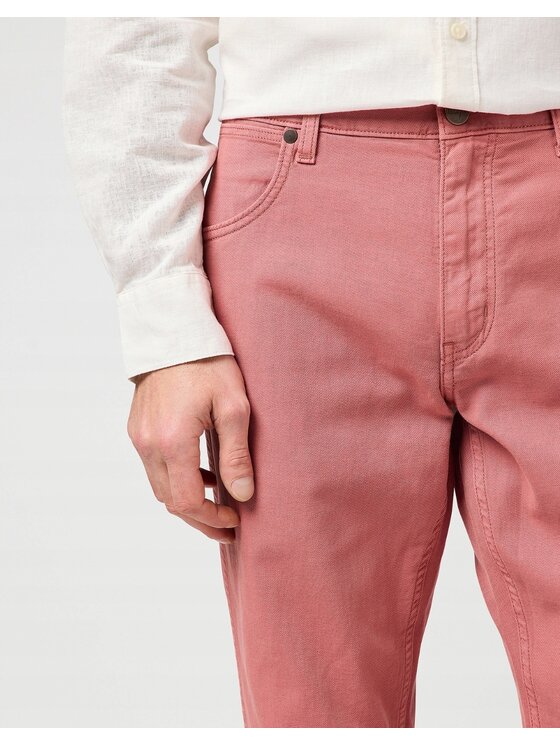 Wrangler Wrangler Spodnie materiałowe Greensboro Czerwony Regular Fit