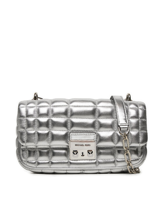 Silver michael kors bag on sale