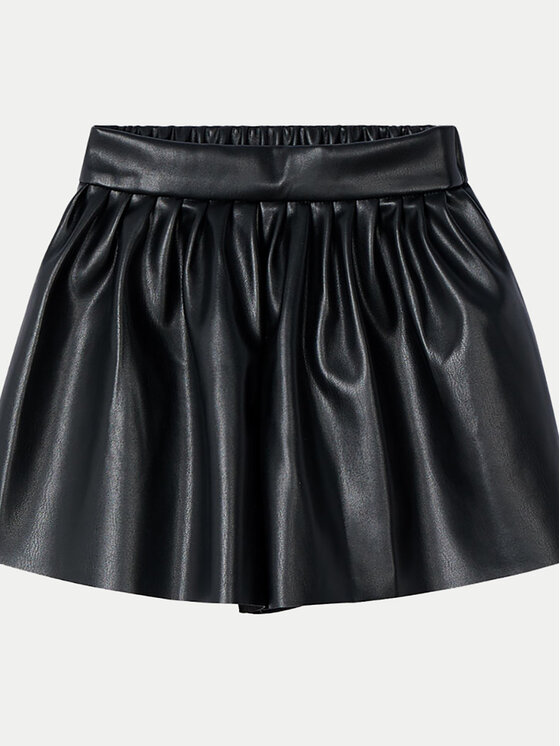 Mayoral Mayoral Pantaloncini in similpelle 4907 Nero Regular Fit