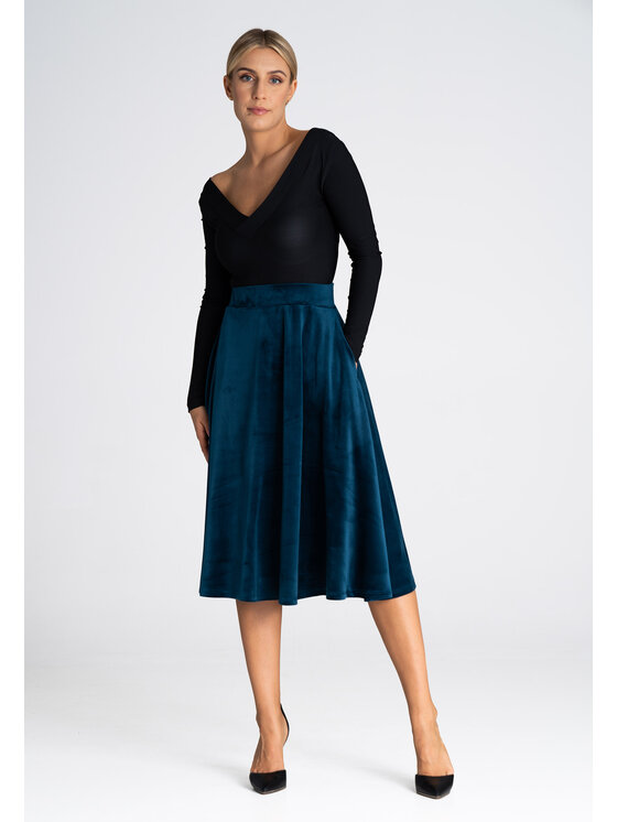 FIGL FIGL Sukňa M964 Modrá Regular Fit