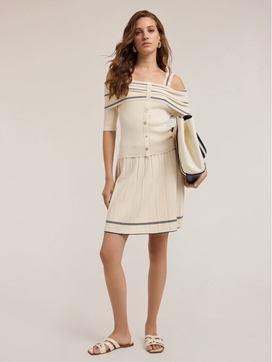 Motivi Motivi Maglione M285W003365N0S1 Bianco Slim Fit