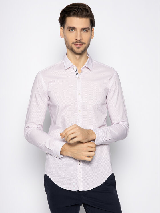 Camicia Rikki_53 50426733 Rosso Slim Fit