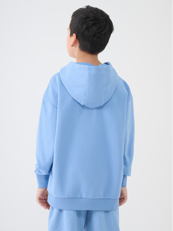 4F 4F Bluza 4FJASAW24TSWSM2160-32S Granatowy Oversize