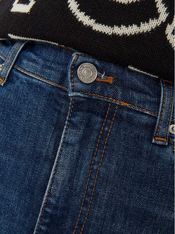 ViCOLO ViCOLO Jeansy DS0042 Tmavomodrá Reglan Fit