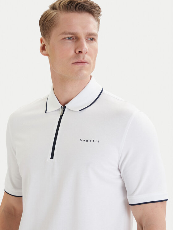 Bugatti Bugatti Poloshirt 8150-75033C Weiß Regular Fit